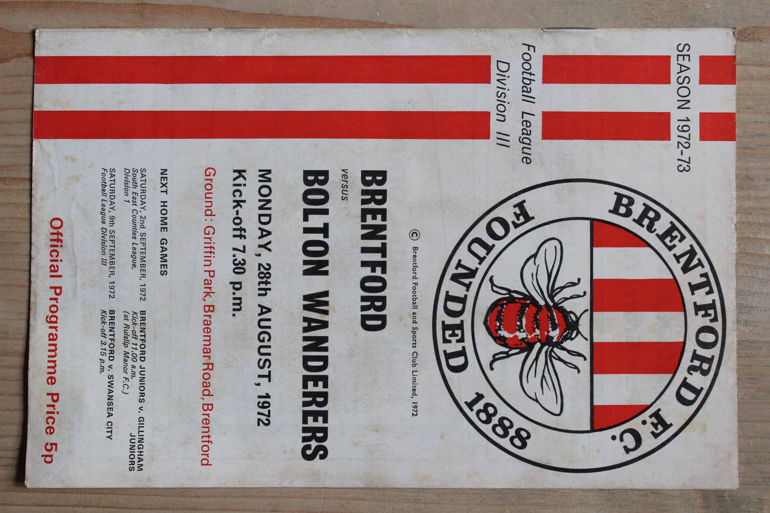 Brentford FC v Bolton Wanderers FC